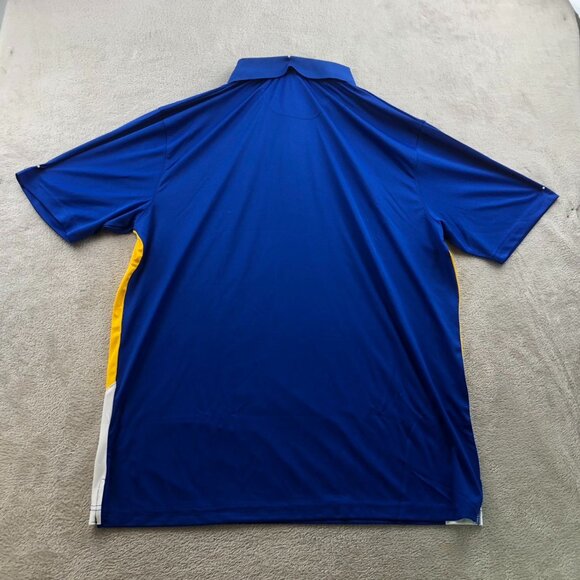 NWT Golden State Warriors Fanatics Men Polo Shirt Size XL Basketball Jersey Blue - Picture 11 of 11